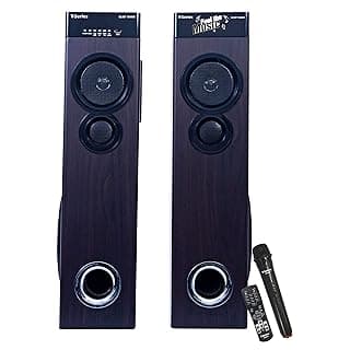T-Series Blast 10500X Multimedia Tower Speakers System (Black) with Built-in Amplifier Design with Mic