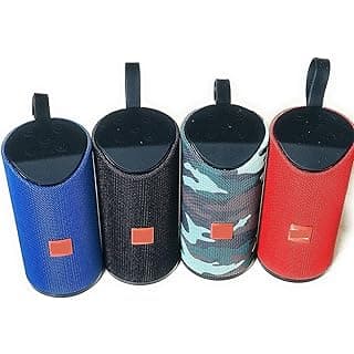 OUD Super Bass TG-113 Splash Proof Rechargeable with Stereo Audio deep Bass inbuilt Mic, USB, TF Card and AUX with All Bluetooth Enabled Device Speaker (Color as per Availability)