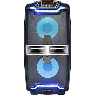 Jack Martin M300 Party/Trolley Speaker with USB / Bluetooth / SD / AUX / 2 Wireless Mic for Karaoke