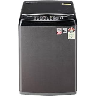 LG 6.5 Kg 5 Star Smart Inverter Fully-Automatic Top Loading Washing Machine (T65SJBK1Z, Black Knight Pattern, Jet Spray+)