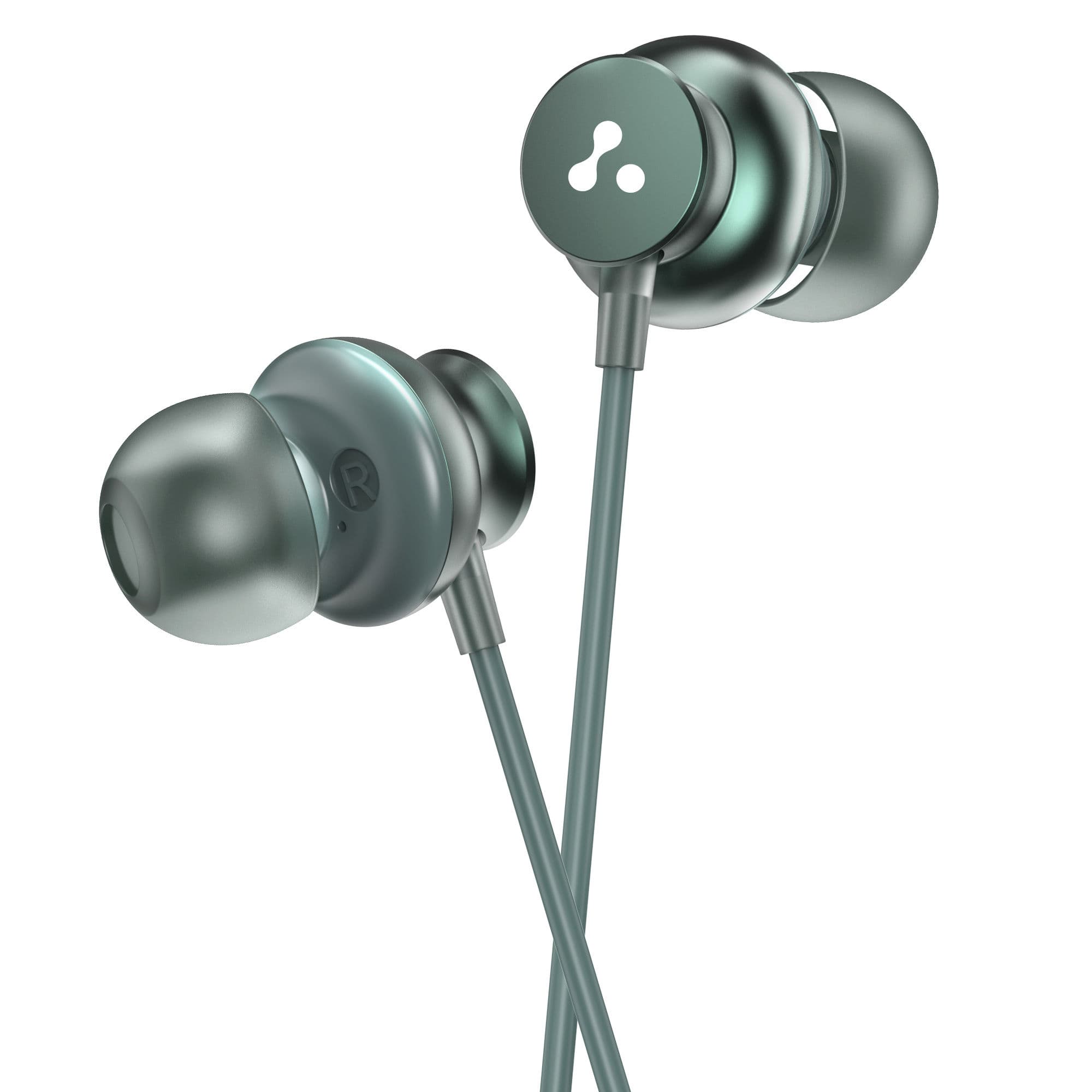 Ambrane Stringz-38 Wired Bluetooth Earphones (Green)