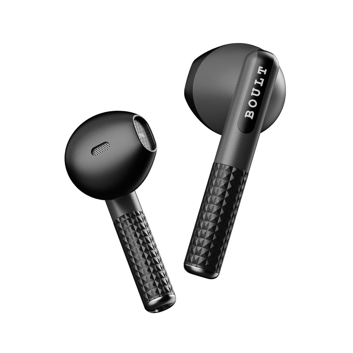 Boult Audio AirBass XPods Pro TWS Earbuds, 24H Playtime, Quad Mics for Pro+ Calling (Black)