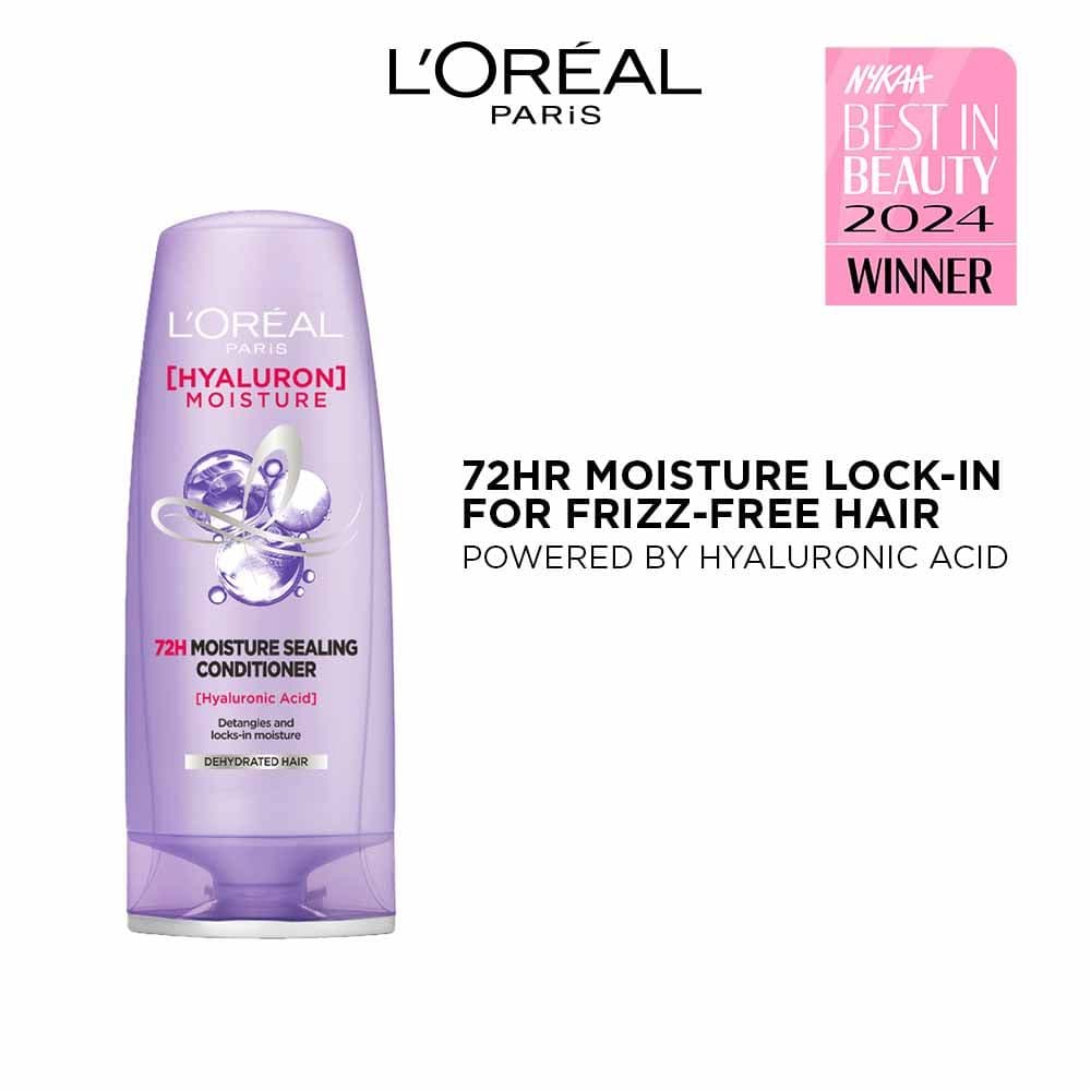 L'Oreal Paris Hyaluron Moisture Anti-frizz Conditioner With Hyaluronic Acid for 72 HR Hydrated Hair