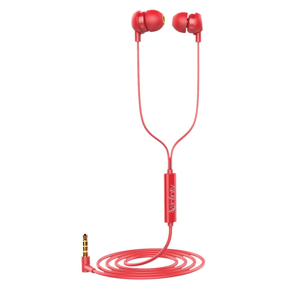 Infinity (jbl) Wynd 220 In-ear Deep Bass Headphones With Mic (red)