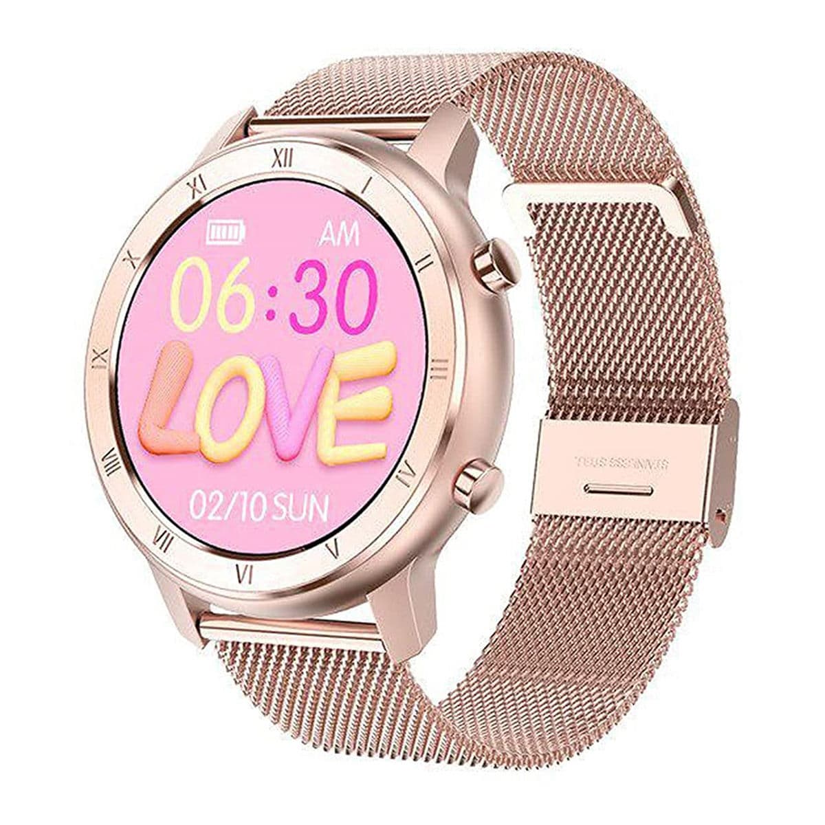 bFIT ACE (38mm) Touchscreen Unisex Full Touch smartwatch with ECG, Heart-Rate Monitor-ACE-GEN1M-PINK