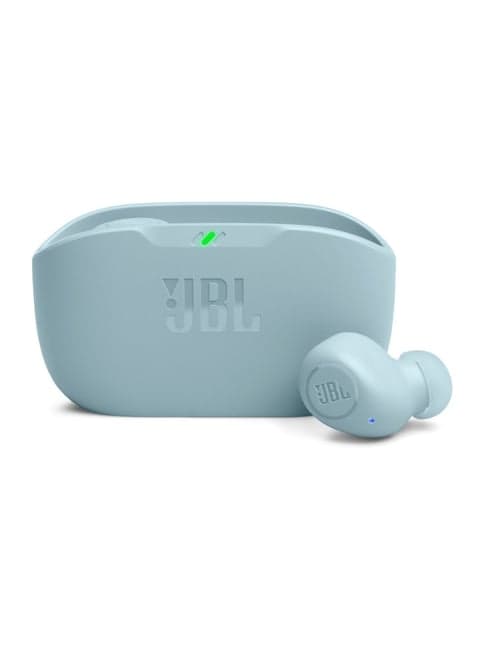 JBL Wave Buds TWS, 32Hr, Deep Bass, Dual Mode, Quick Charge, IP54, Smart Ambient & TalkThru (Mint)