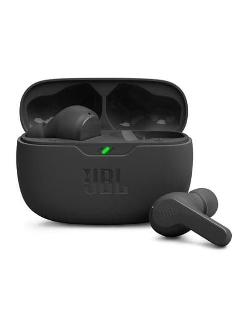 JBL Wave Beam TWS, 32Hr, Deep Bass, Dual Mode, Quick Charge, IP54, Smart Ambient & TalkThru (Black)