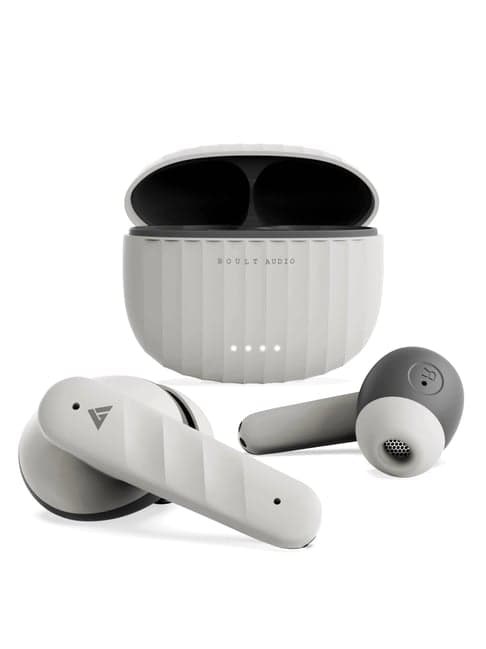 Boult Audio Airbass X45 with Quad Mic ENC, 40H Playtime, True Wireless Bluetooth Earbuds (Grey)