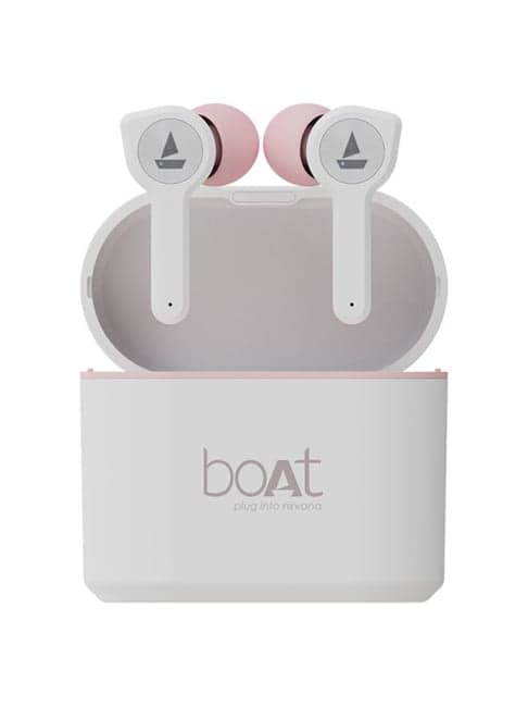Boat Airdopes 408 Wireless Earbuds Nonstop Music Upto 30 hrs (White)