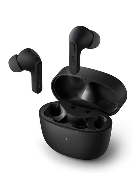 Philips Audio TWS TAT2206 True Wireless Earbuds with 18 Hour Playtime (6+12) (Black)