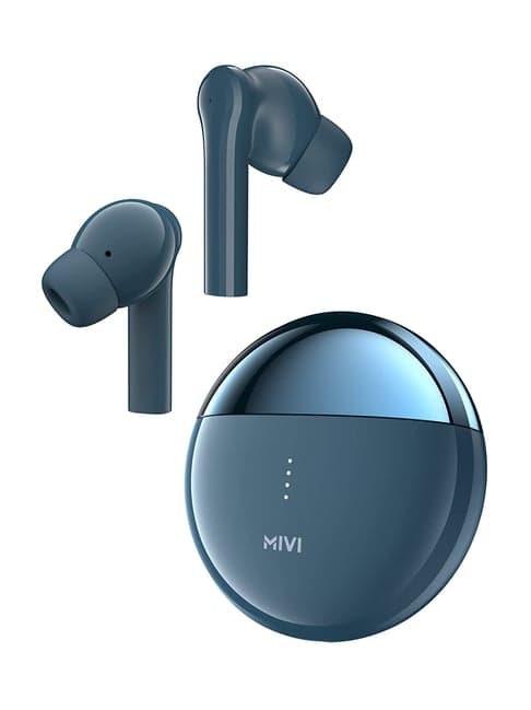 Mivi DuoPods A650 True Wireless in Ear Earbuds with Quad Mic ENC & 55Hrs Playtime (Midnight Blue)