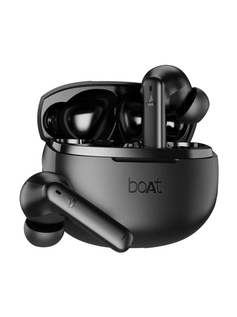 Boat Airdopes 170 TWS Earbuds with 50H Playtime, Touch Controls & BT v5.3 (Classic Black)