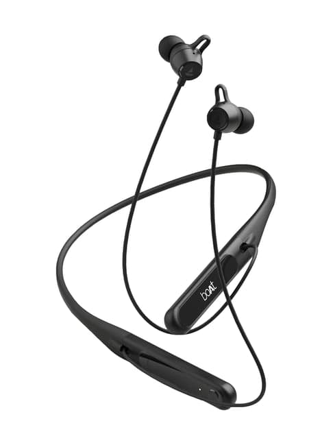 Boat Rockerz 255 Touch Neckband with Upto 30H Playtime, ASAP charge (Pitch Black)