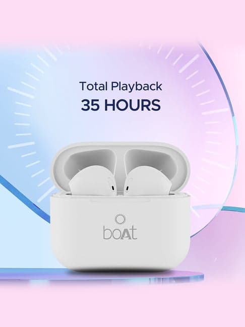 Boat Airdopes Alpha True Wireless Earbuds with 35Hrs Playback & 13mm Drivers (White)