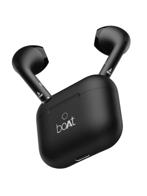 Boat Airdopes Joy In Ear BT Wireless Earbuds with 35H Playback (Jet Black, True Wireless)