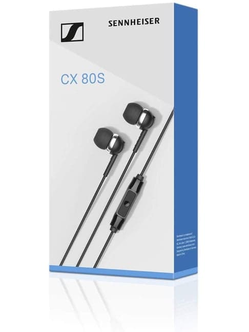 Sennheiser Wired Earphone with Microphone (CX 80S, Black)