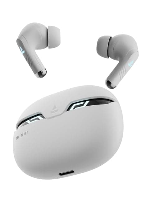 Boat Immortal 101 In Ear BT Earbuds with 30Hrs Playtime, ENx Tech (White Sabre, True Wireless)