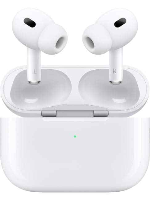 Apple AirPods Pro 2nd generation with MagSafe Case Bluetooth Earbuds (White, True Wireless)