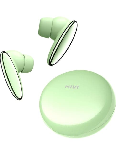 Mivi DuoPods N6 In Ear BT Earbuds with 50 Hrs Playtime & AI ENC Technology (Green, True Wireless)