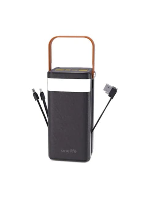 Onelife Power 16, 50000 mAh 22.5W Quick Charge Power Bank with Led Torch (Black)