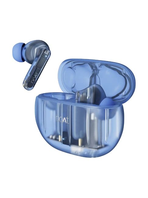 Boat Airdopes 191 ANC In Ear BT Earbuds with Noise Cancellation & Upto 60H Playtime (Pellucid Blue)
