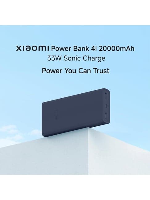 Xiaomi Power Bank 4i 20000mAh 33W Super Fast Charging Power Bank with Power Delivery QC 3.0 (Blue)