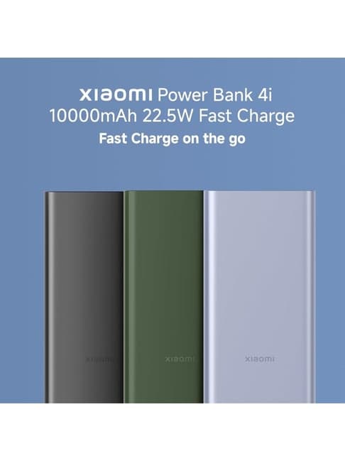 Xiaomi 4I, 10000 mAh 22.5 W Power Bank with Power Delivery 3.0 (Black)