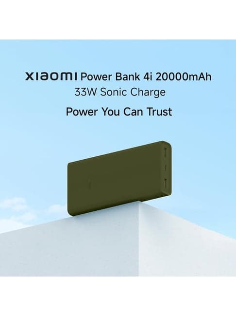Xiaomi Power Bank 4i 20000mAh 33W Fast Charging Power Bank with Power Delivery QC 3.0 (Olive Green)