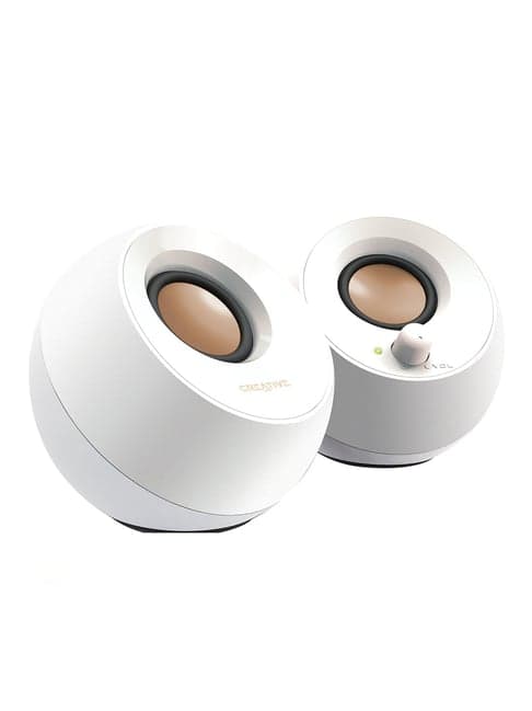 Creative White Pebble 2.0 Usb-Powered Desktop Speakers
