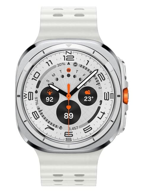 Samsung Galaxy Watch Ultra (47mm, LTE, White) with Upto 100h battery