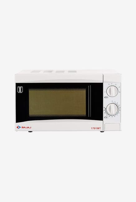 Bajaj 1701 MT 17L Solo Microwave Oven (White)