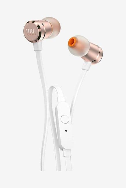 Jbl T290 Wmic Wired Earphones (Rose Gold)