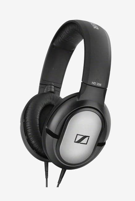 Sennheiser HD 206 507364 Over the Ear Headphone (SilverBlack)