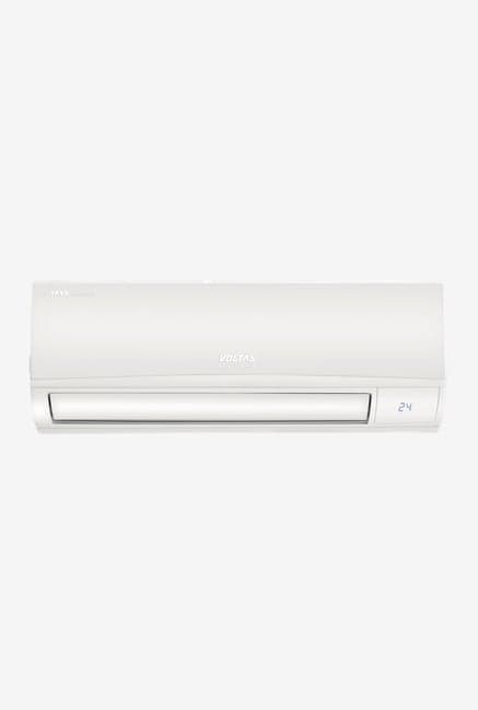 Voltas 1 Ton Inverter 4 Star Copper 124V DZX Split AC (White)