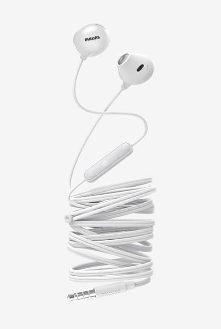 Philips Upbeat She2305Wt00 Wired Earphones With Mic (White)