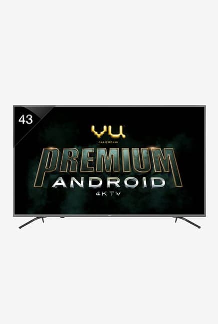 Vu 108 cm (43 Inches) Smart 4K Ultra HD Android LED TV 43-OA (Titanium Grey)