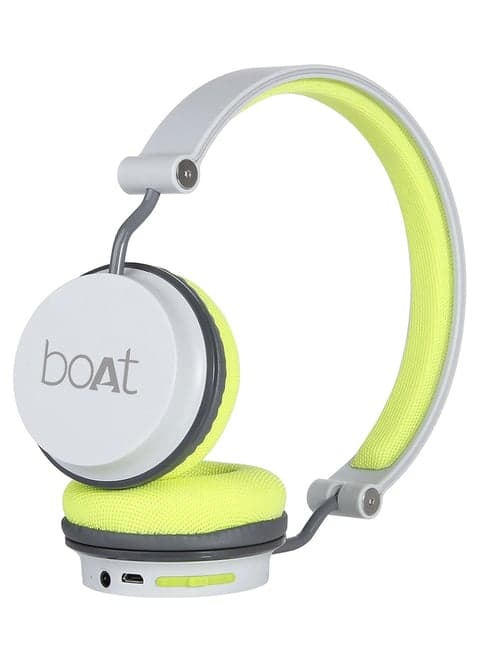 boAt Rockerz 400 T Wireless Headphone with Super Extra Bass& Up to 8H Playtime (Grey/Green)