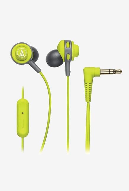 Audio Technica Ath-Cor150Is Wired Earphones (Lime Green)