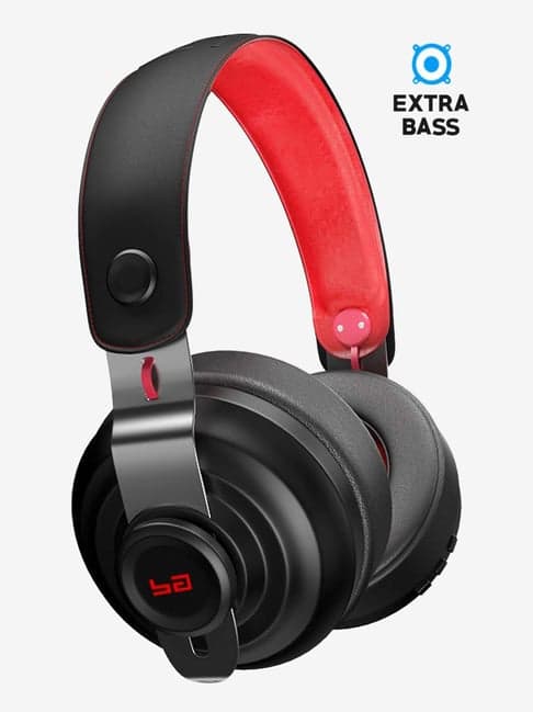Boult Audio ProBass Boost Over The Ear Bluetooth Headphone With Mic (Black/Red)