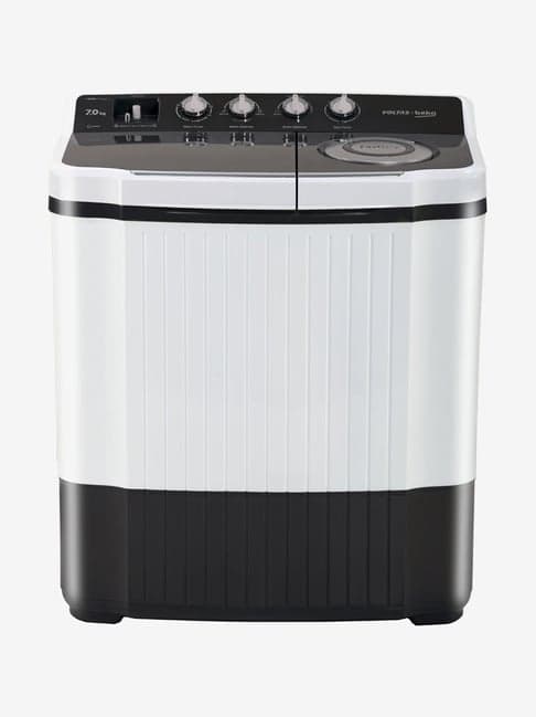 Voltas Beko 7Kg Semi- Automatic Top Load Washing Machine  (WTT70GS, Grey)