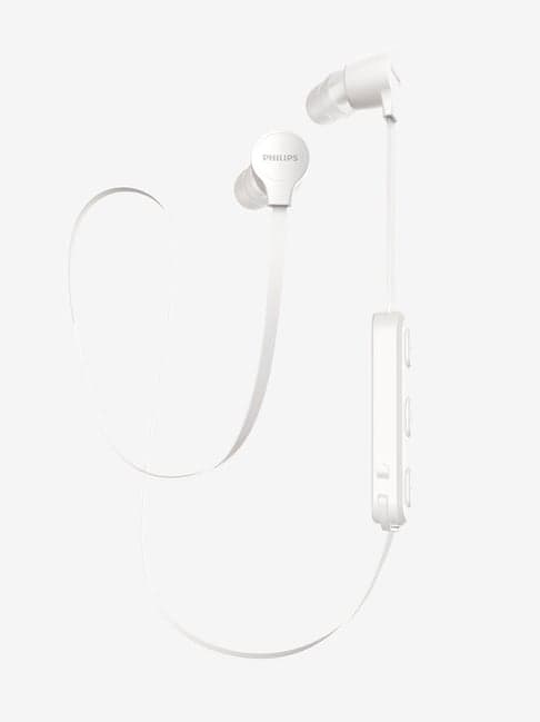 Philips Shb1805Wt/10 Bluetooth Earphones With Mic (White)