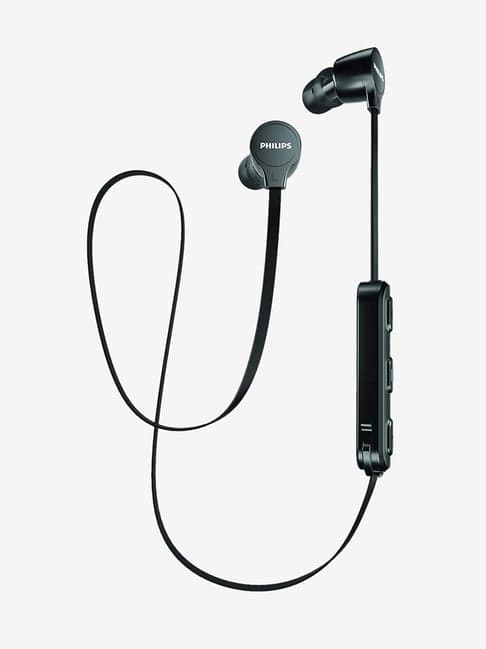 Philips Shb1805Bk/10 Bluetooth Earphones With Mic (Black)