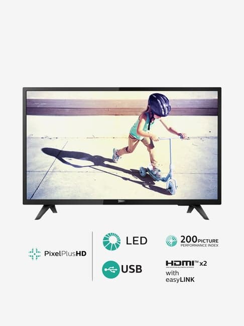 Philips 80 cm (32 Inches) HD Ready LED TV 4200 32PHT4233S (Black, 2019 Range)