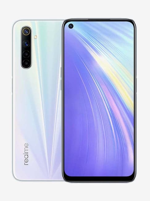 realme 6 128 GB (Comet White) 6 GB RAM, Dual SIM 4G