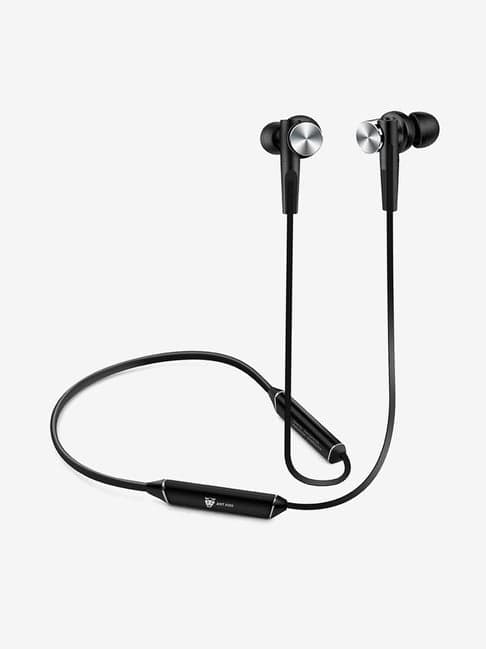 Ant Audio Wave Sports Wireless Bluetooth Earphone with Neckband and Mic (535, Silver and Black)