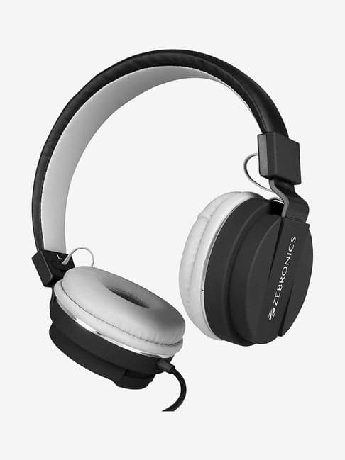 Zebronics Zeb-Storm Wired Headphone with Microphone (Black)