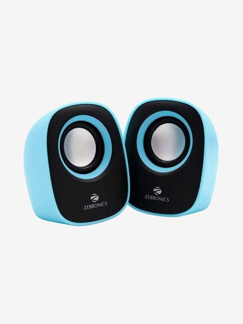 Zebronics Pebble New 3Wx2 Multimedia Speakers (Blue)