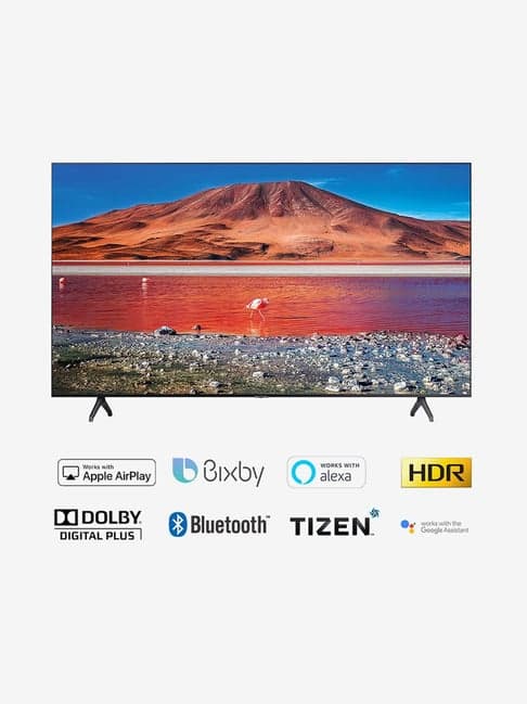 Samsung 108 cm (43 Inches) Smart Ultra HD 4K LED TV UA43TU7200 (2020 Model, Titan Gray)