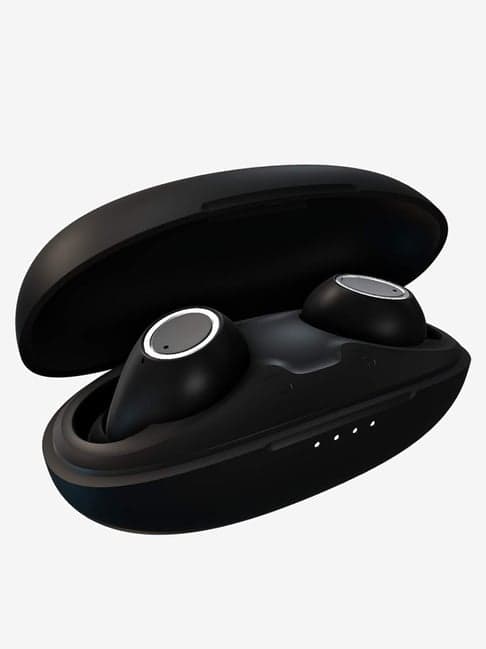 bazzpod Bean True Wireless EarPods with Mic (Matte Black)