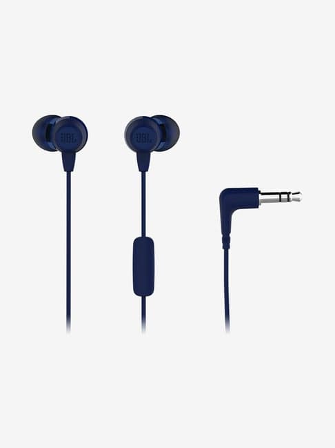 Jbl T50Hi Wired Earphones (Blue)